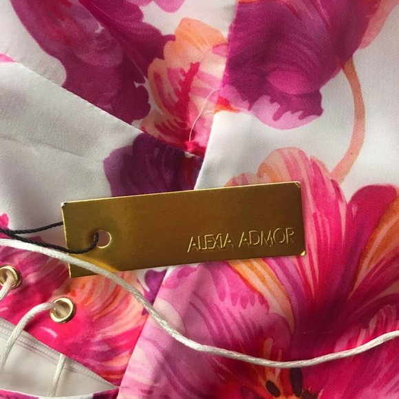 Boston Proper Alexia Admor Lace-Up Top- Size 8 - Picture 5 of 12